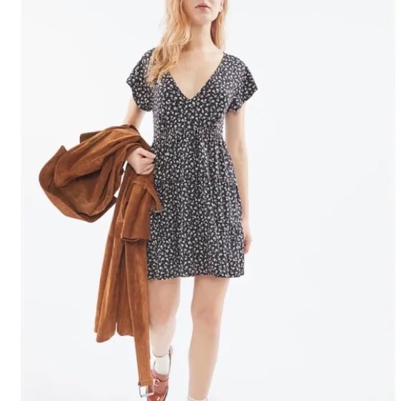 julia tiered ruffle mini dress